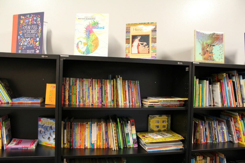 BASIS San Antonio Primary bookshelves | San Antonio Charter Moms