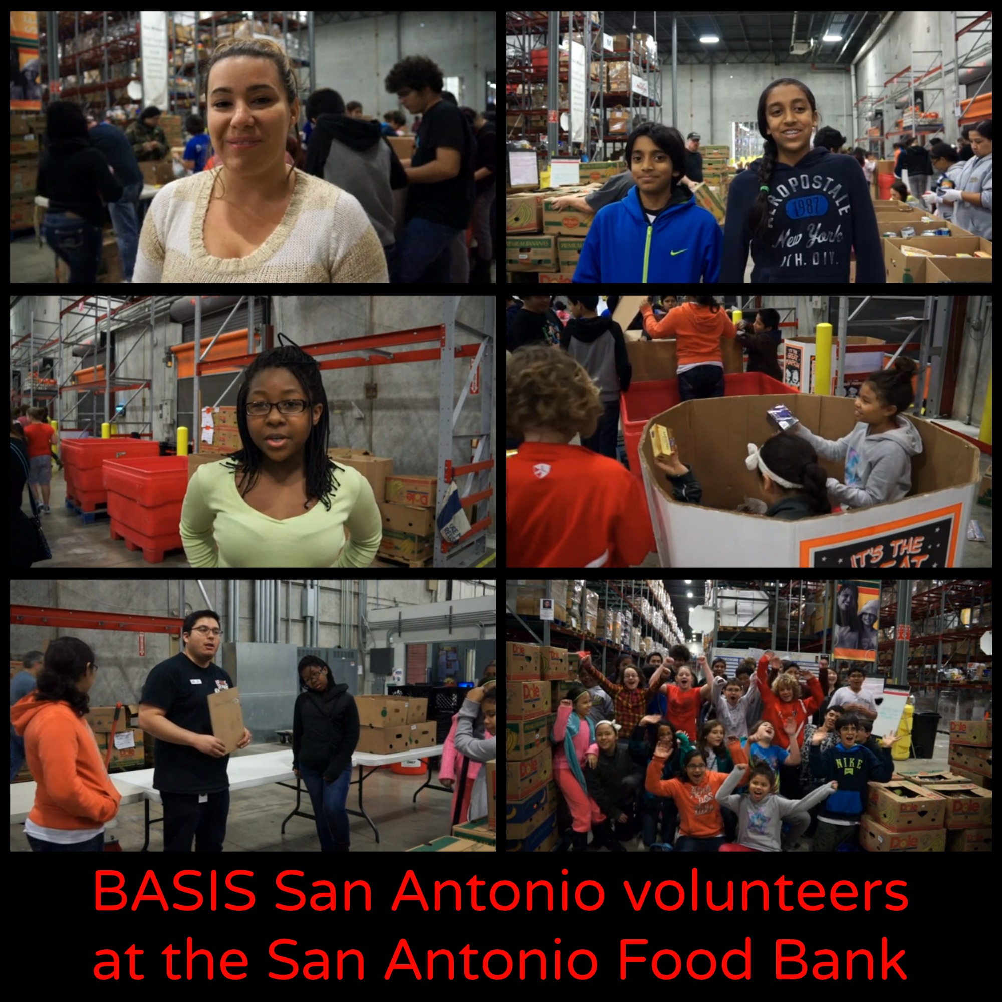 BASIS San Antonio volunteers at the San Antonio Food Bank | San Antonio Charter Moms