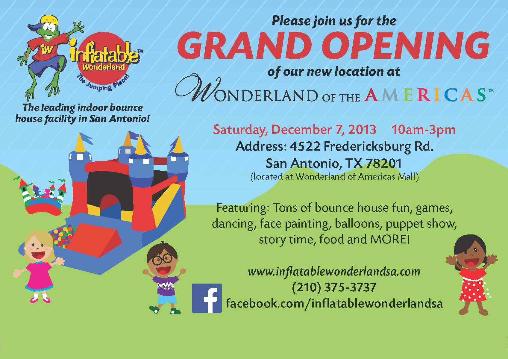 Grand Opening Inflatable Wonderland December 7 | San Antonio Charter Moms