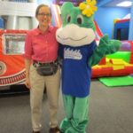 Inga Cotton and Frog at Inflatable Wonderland | San Antonio Charter Moms