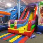 Slide at Inflatable Wonderland | San Antonio Charter Moms
