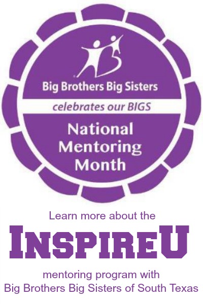 Learn more about the InspireU mentoring program with Big Brothers Big Sisters of South Texas | San Antonio Charter Moms