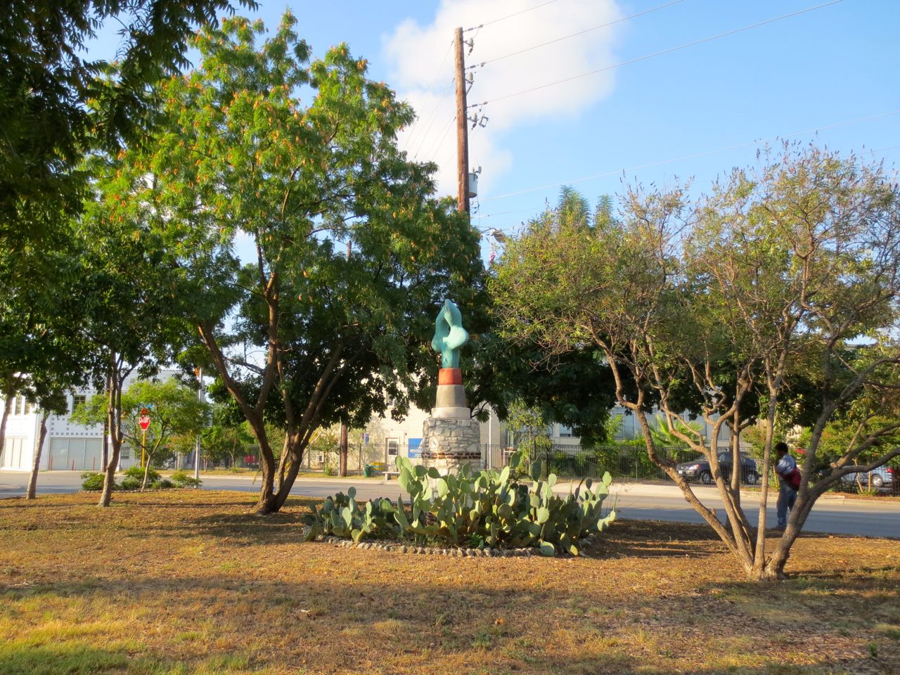 Danville Chadbourne sculpture on Fredericksburg Road | San Antonio Charter Moms
