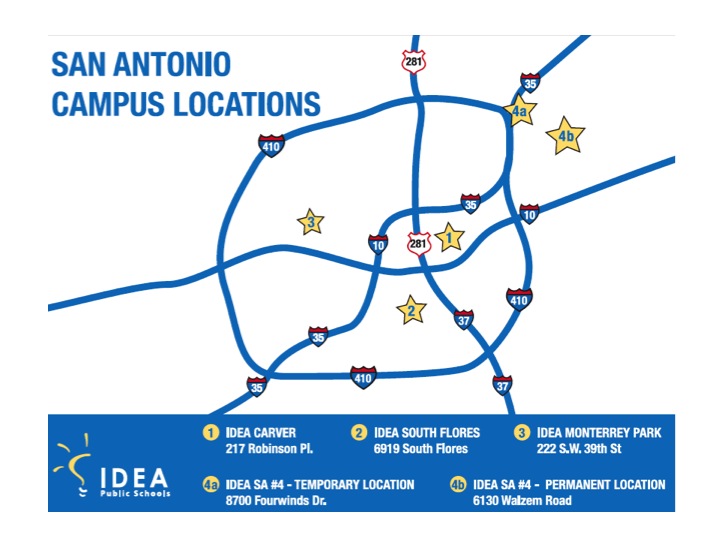 IDEA Public Schools San Antonio map 2014 | San Antonio Charter Moms