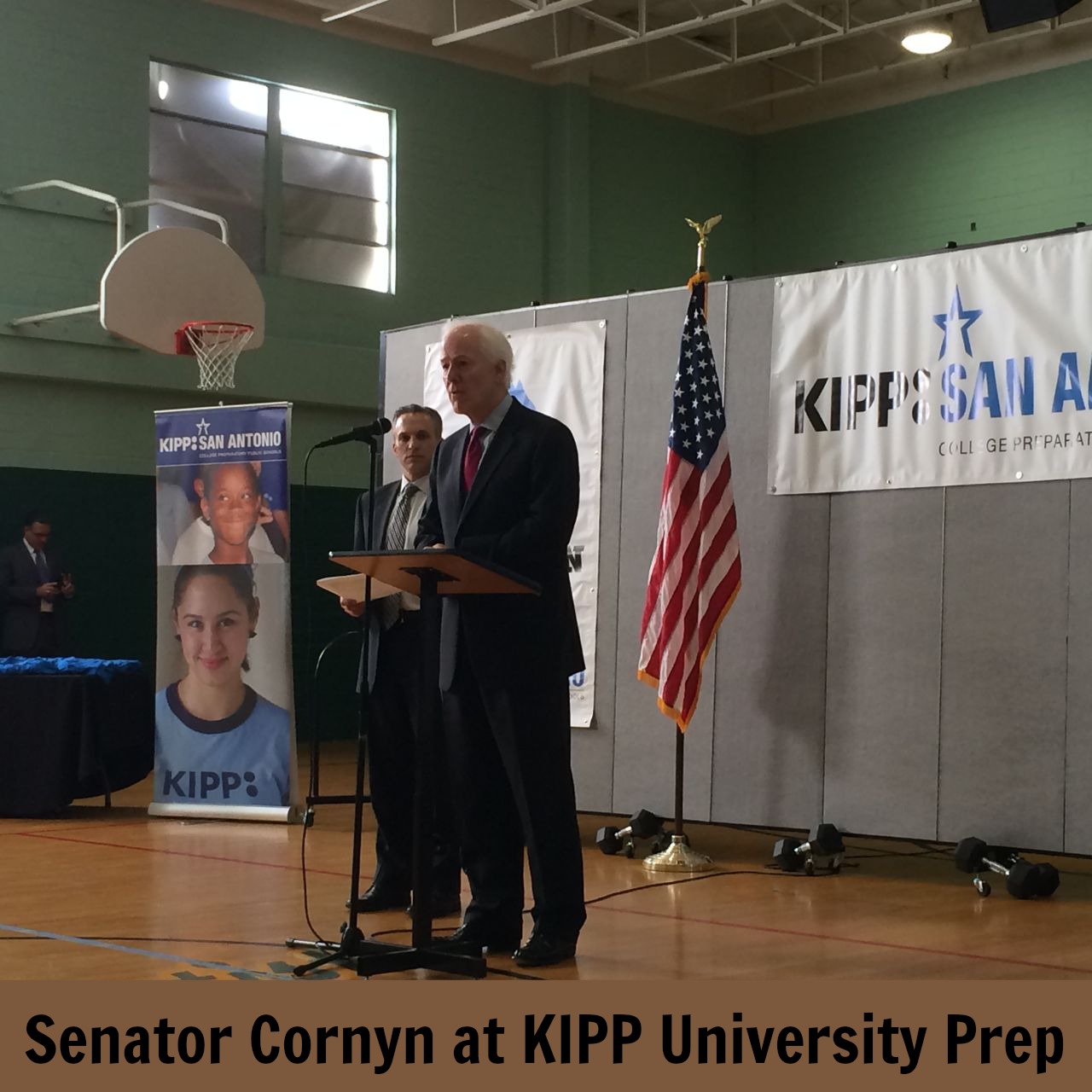 Senator Cornyn at KIPP University Prep | San Antonio Charter Moms