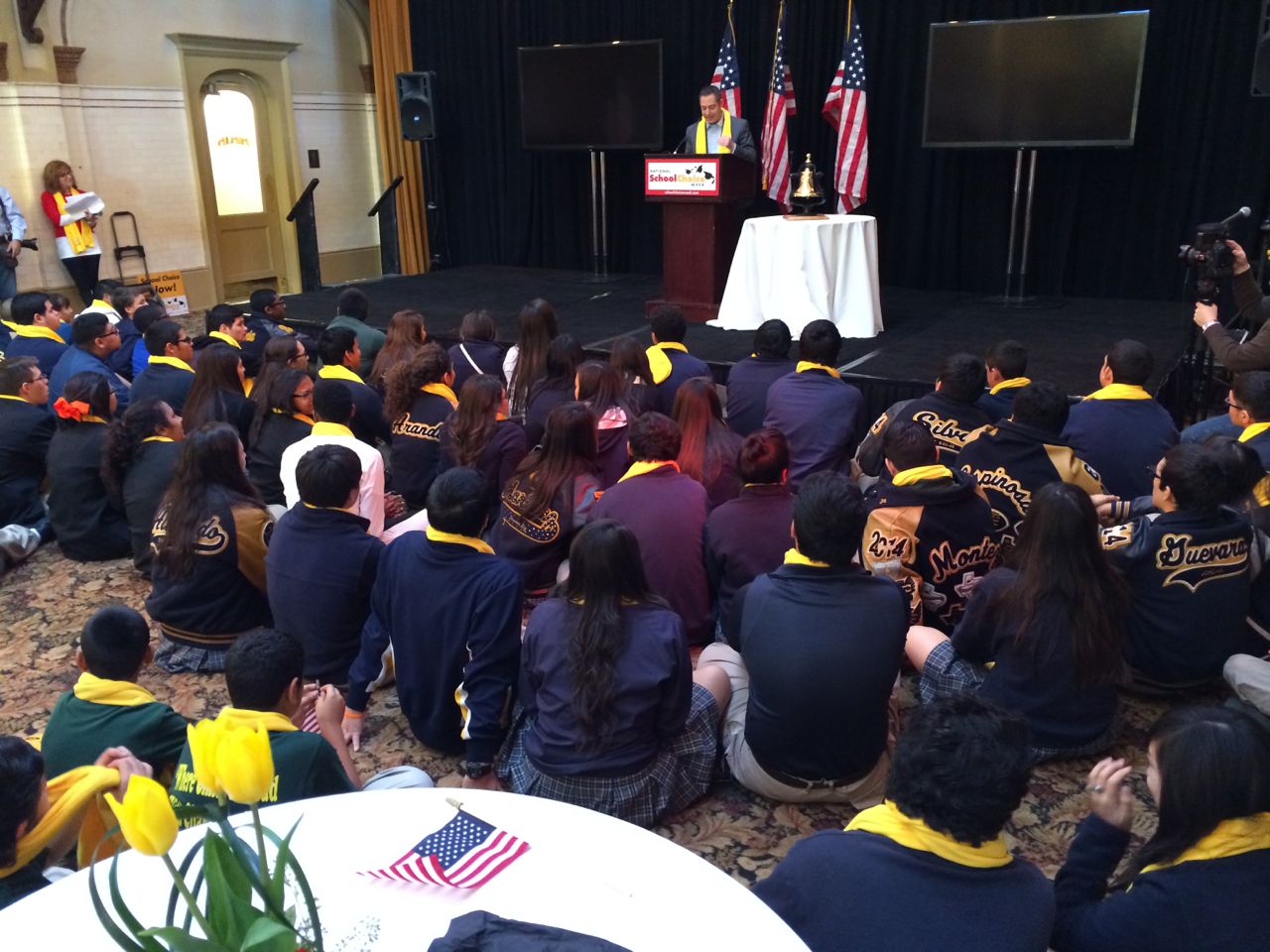 Private school and charter school students at the National School Choice Week San Antonio Whistle Stop | San Antonio Charter Moms
