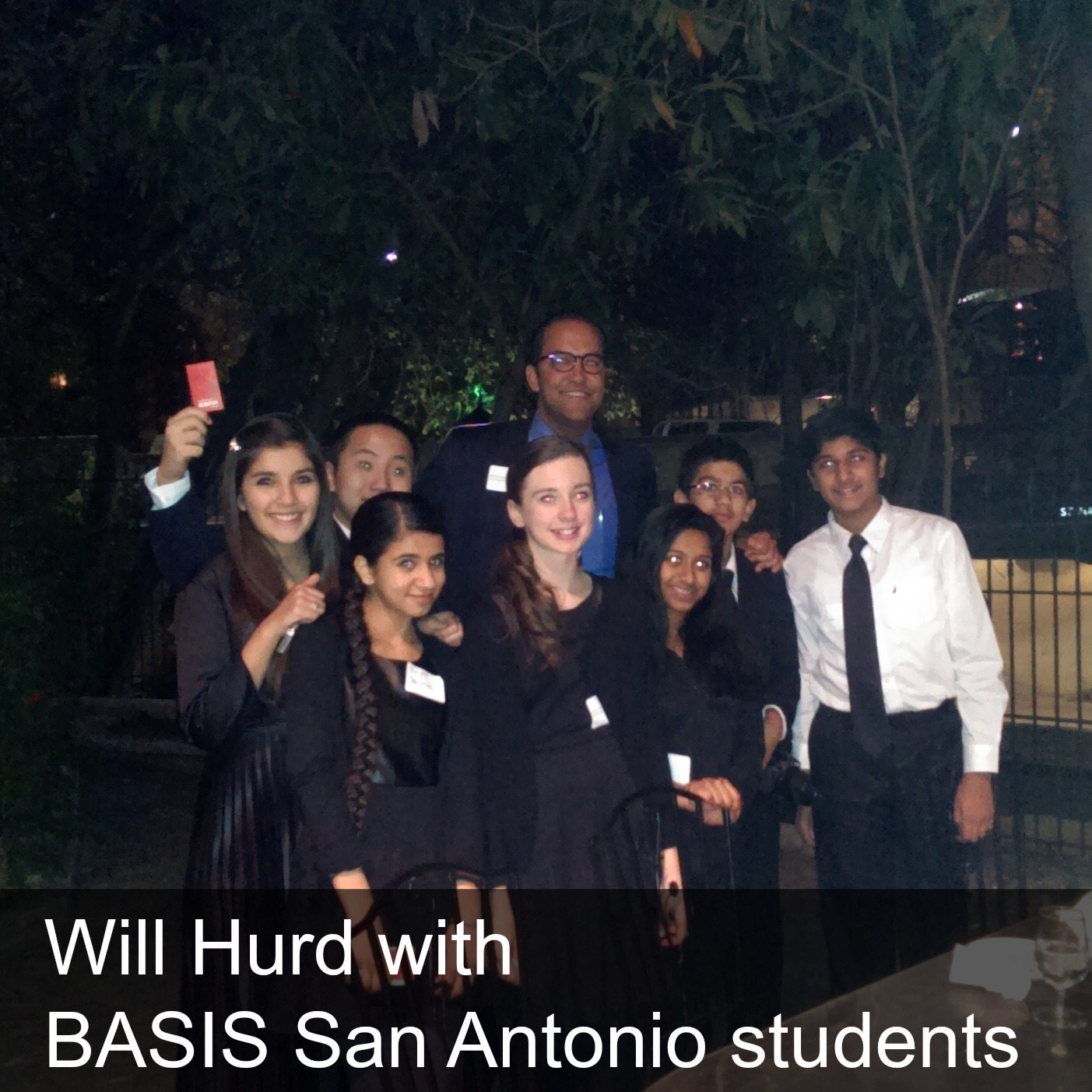 Will Hurd #TX23 with BASIS San Antonio students | San Antonio Charter Moms