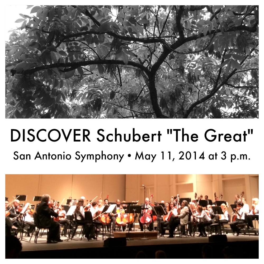 DISCOVER Schubert "Great" May 11, 2014 with San Antonio Symphony | San Antonio Charter Moms
