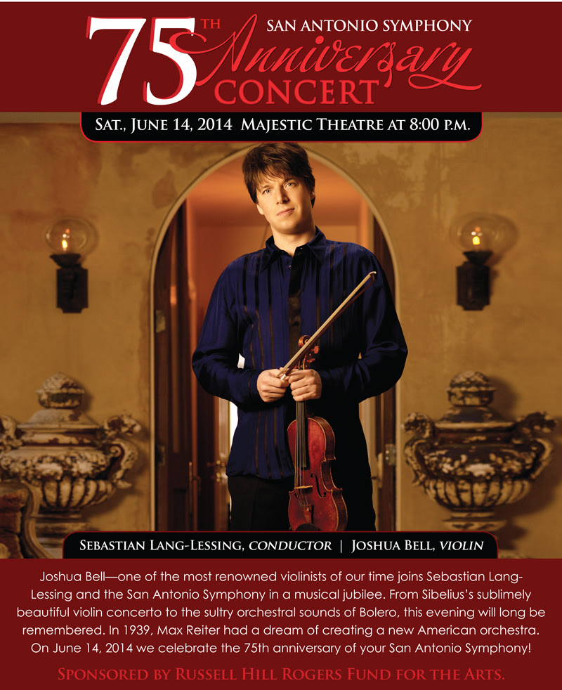 Joshua Bell at the San Antonio Symphony 75th Anniversary Concert and Celebration | San Antonio Charter Moms