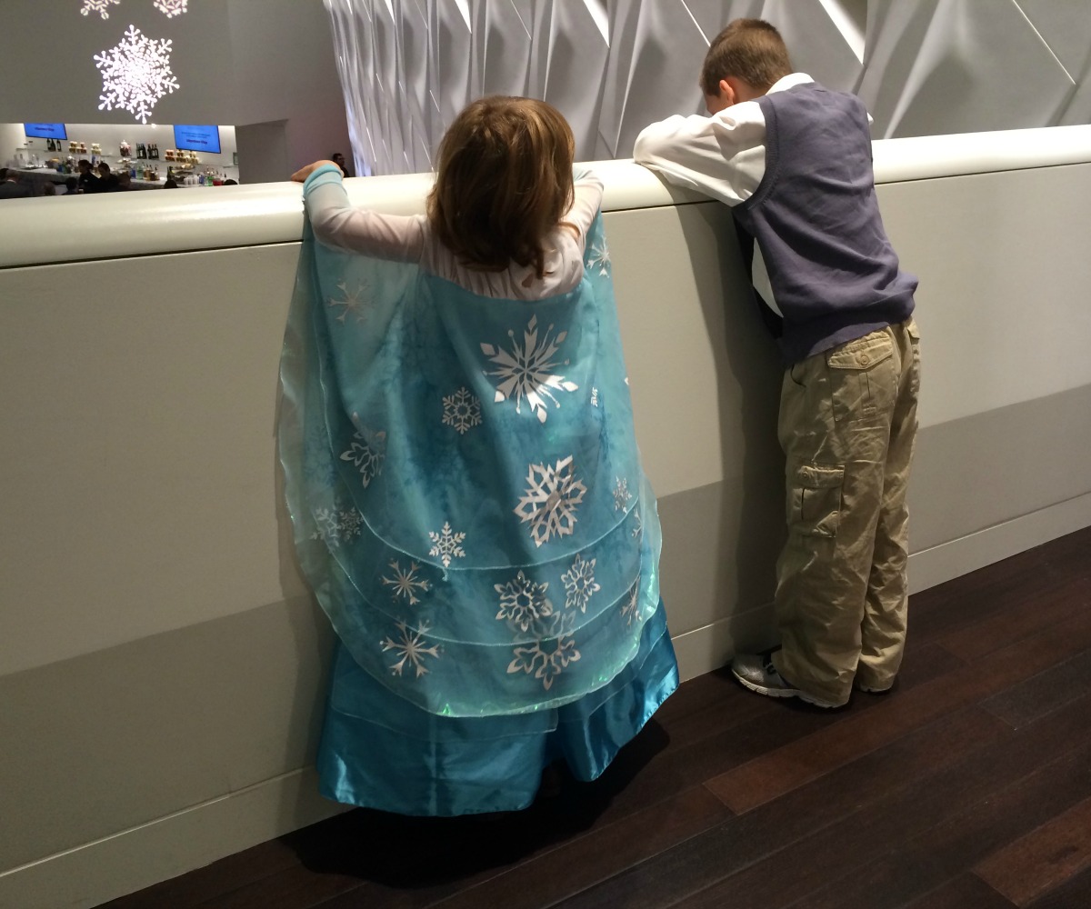 GN wore her Elsa dress to hear music from Frozen at Holiday Pops with the San Antonio Symphony | San Antonio Charter Moms