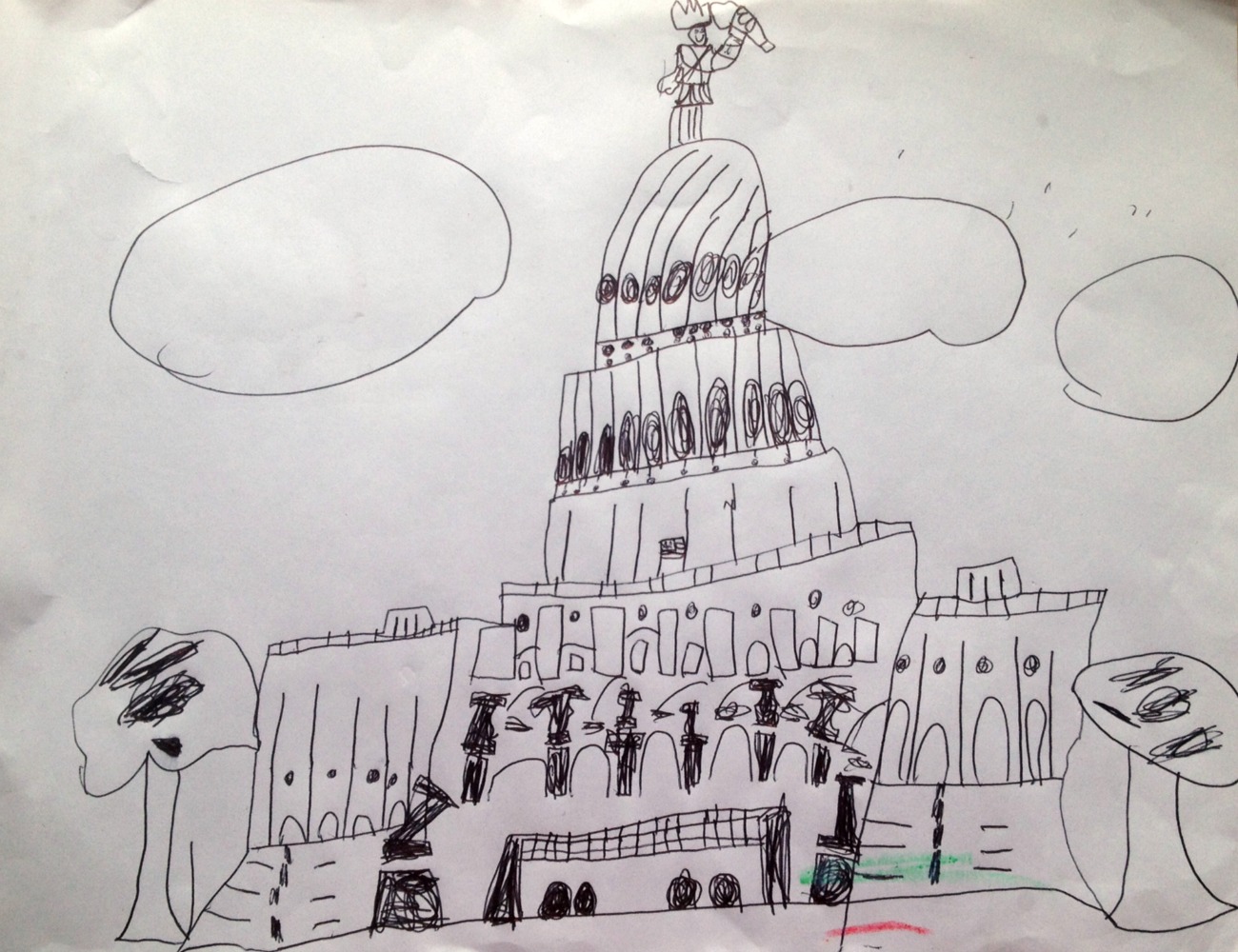 School Choice Week drawing of the Texas State Capitol | San Antonio Charter Moms