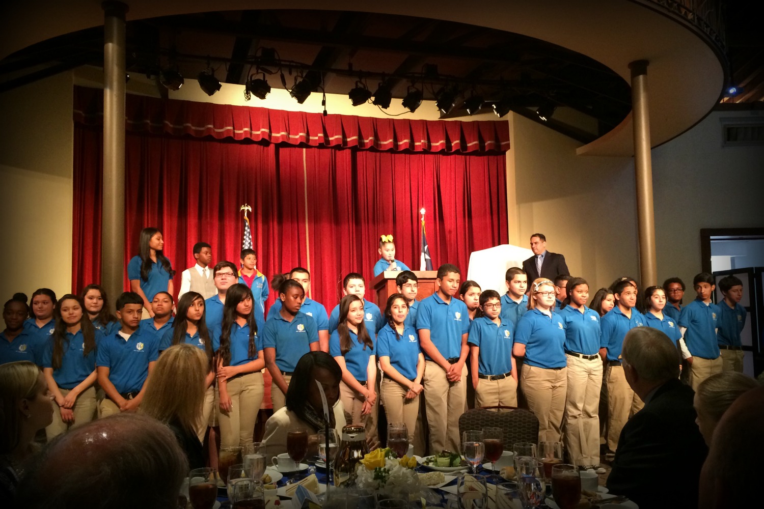 IDEA Public Schools students at the luncheon honoring David Robinson | San Antonio Charter Moms