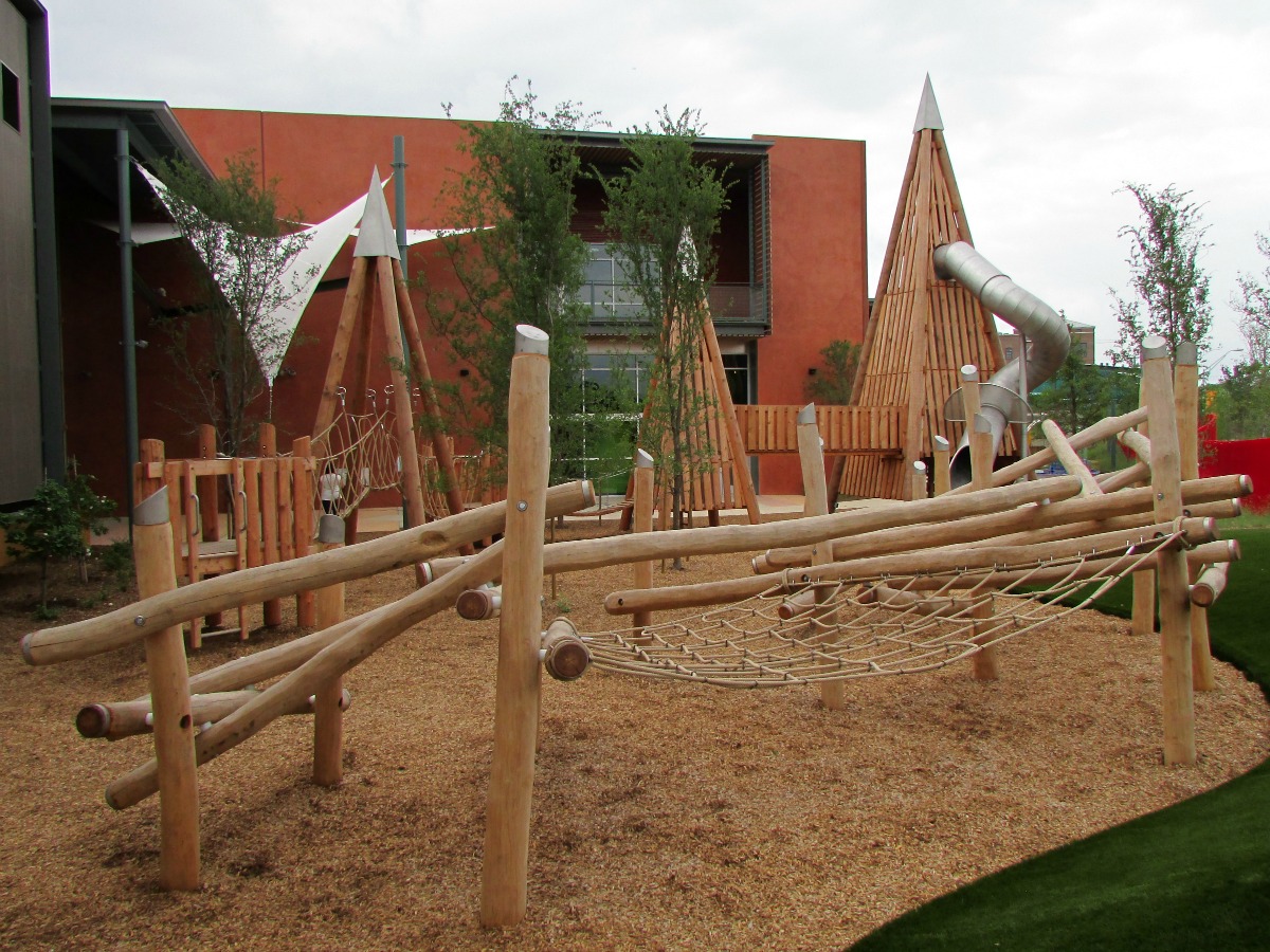 The DoSeum Big Outdoors playscape west yard | San Antonio Charter Moms