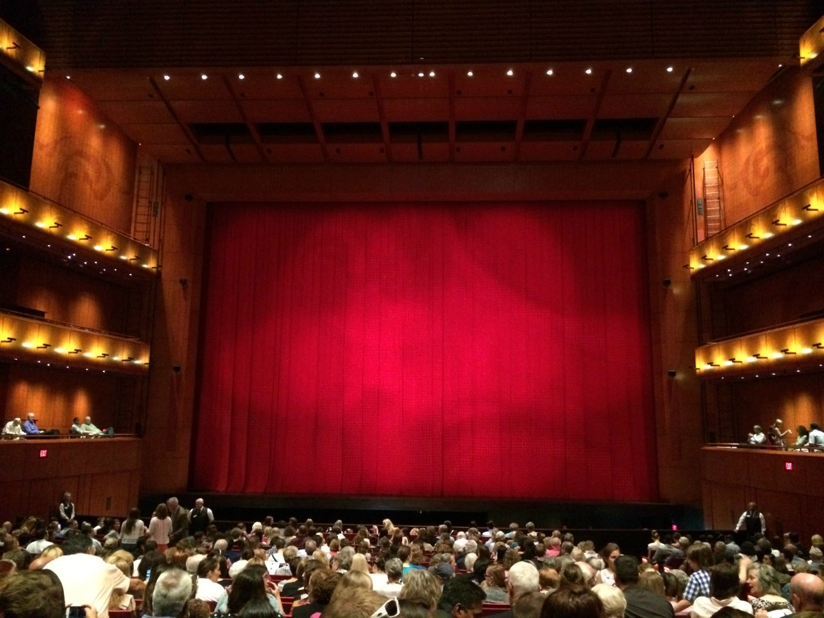 Curtain at the Tobin Center before Ballet San Antonio's Swan Lake | San Antonio Charter Moms