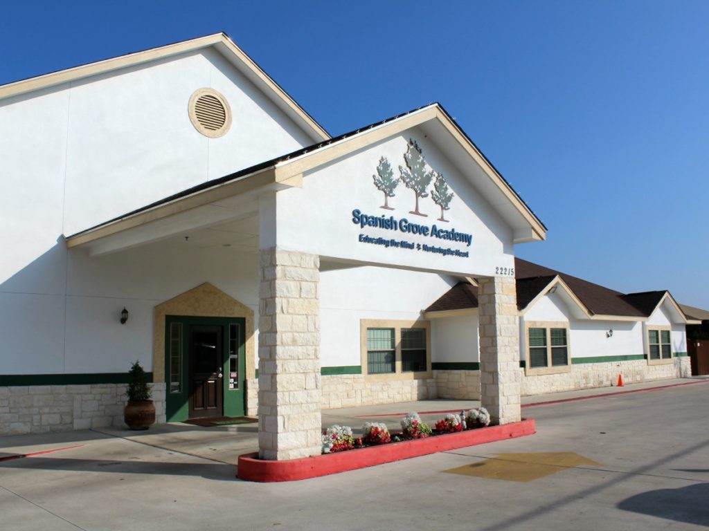 Exterior of Spanish Grove Academy dual-language preschool in north central San Antonio | San Antonio Charter Moms