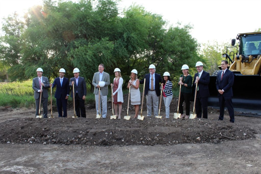 Leaders and supporters at the Great Hearts Western Hills groundbreaking ceremony | San Antonio Charter Moms