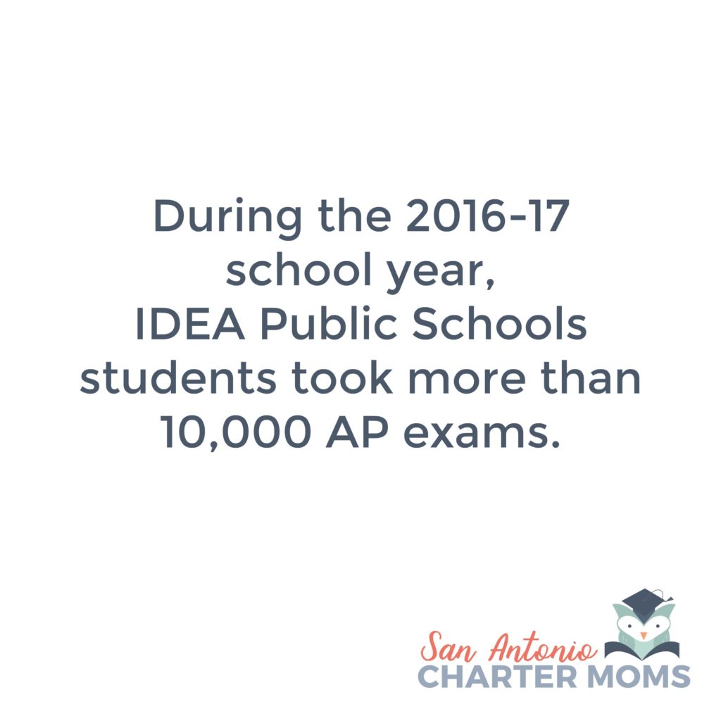During the 2016-17 school year, IDEA Public Schools students took more than 10,000 AP exams. | San Antonio Charter Moms