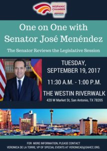 One on One with Senator José Menéndez with San Antonio Hispanic Chamber of Commerce | San Antonio Charter Moms