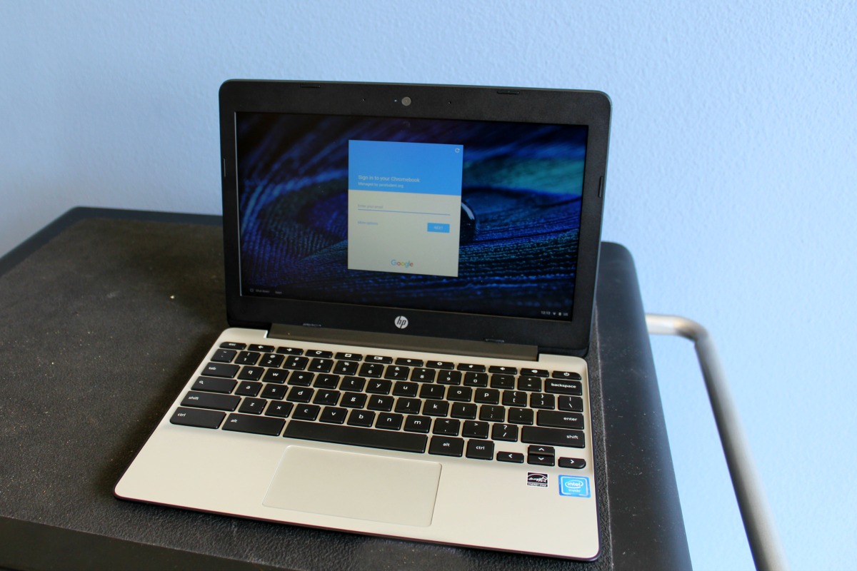 Chromebook laptop computer at Jubilee - Lake View University Prep | San Antonio Charter Moms