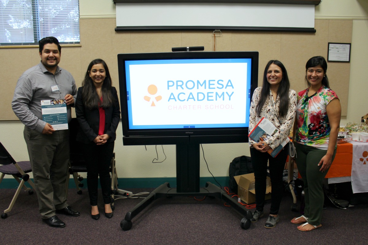 Promesa Academy founder Ambika Dani with board members Franco Cruz, Sally Aguilar-Robertson, and Eliana Rodriguez | San Antonio Charter Moms