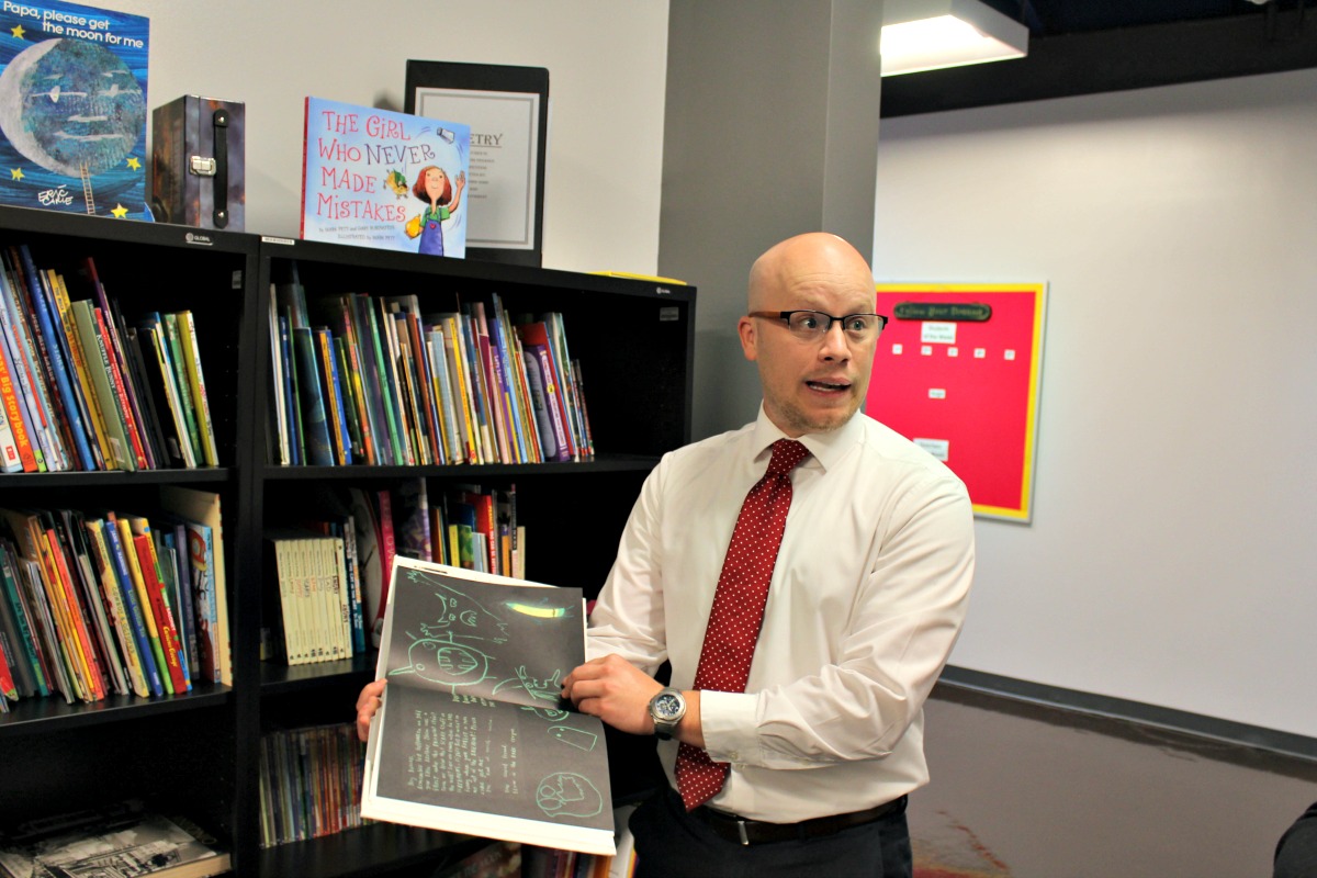 Talking children's books with David Hubalik at BASIS San Antonio Primary | San Antonio Charter Moms
