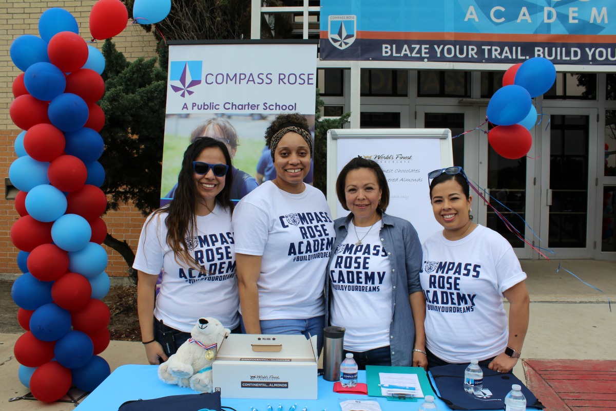 Compass Rose Academy team at South Side School Choice Fair | San Antonio Charter Moms