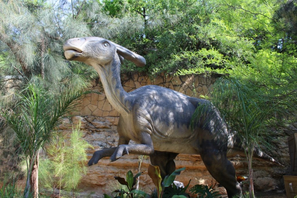 Parasaurolophus at Zoorassic Park at the San Antonio Zoo | San Antonio Charter Moms