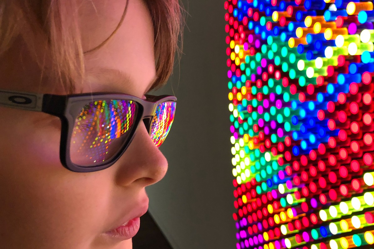 Reflections of the Lite Brite at McNay Immersed | San Antonio Charter Moms