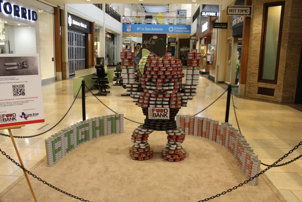 CANstruction 2018 by IES for San Antonio Food Bank at Northstar Mall | San Antonio Charter Moms