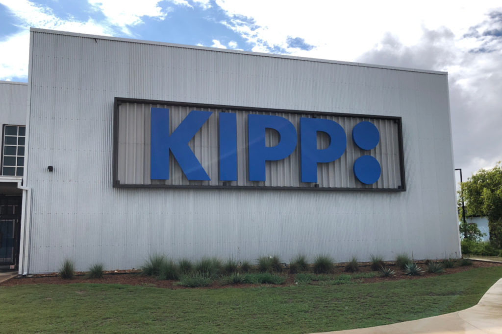 KIPP sign at KIPP Cevallos campus of KIPP Texas--San Antonio | San Antonio Charter Moms