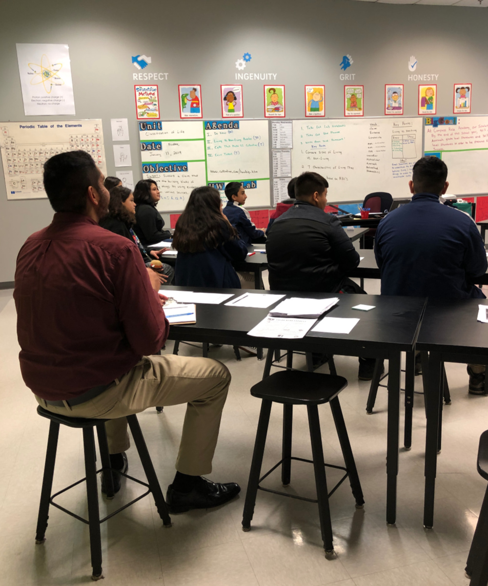 Compass Rose Academy demo lesson with prospective teacher | San Antonio Charter Moms