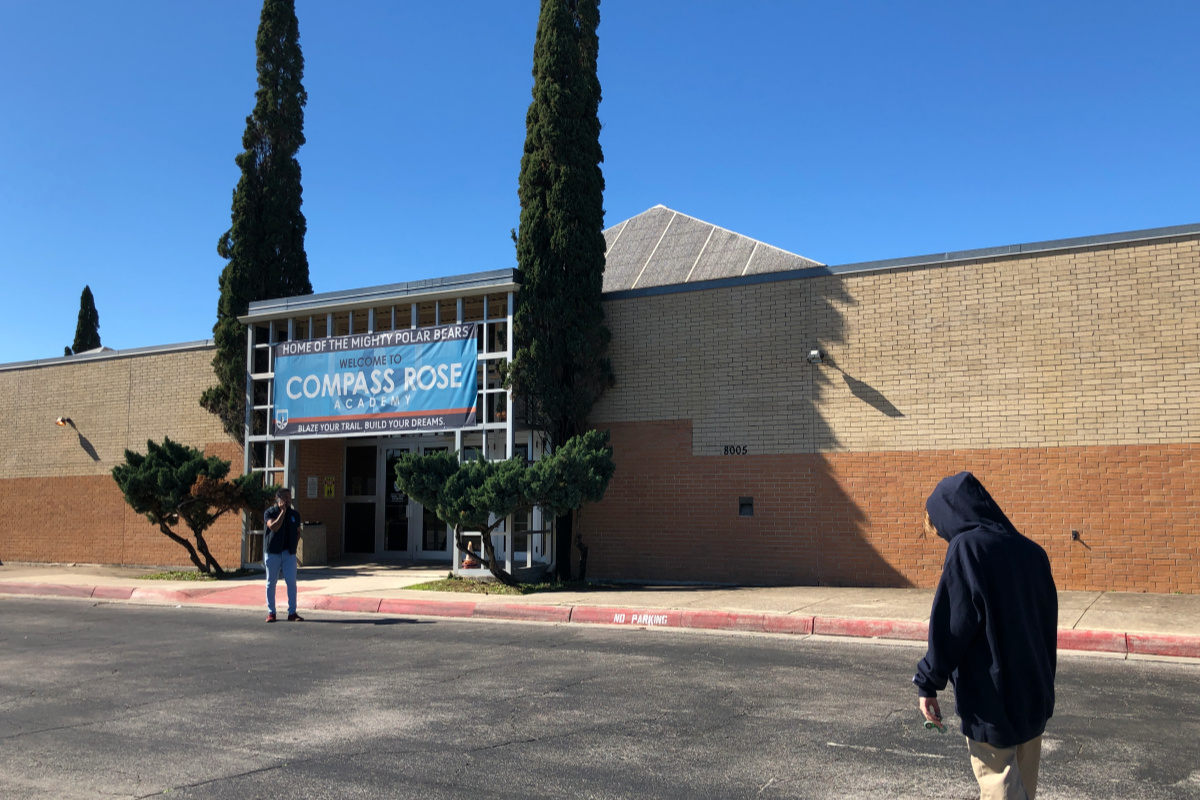 Entrance to Compass Rose Academy | San Antonio Charter Moms