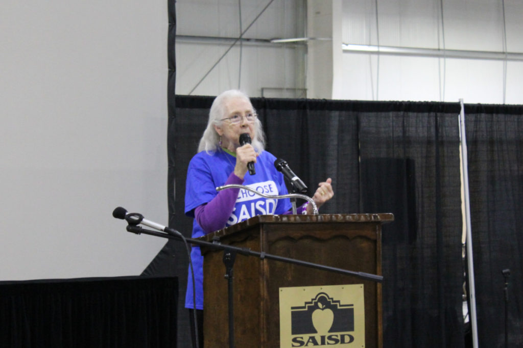 Board president Patti Radle at Experience SAISD San Antonio | San Antonio Charter Moms