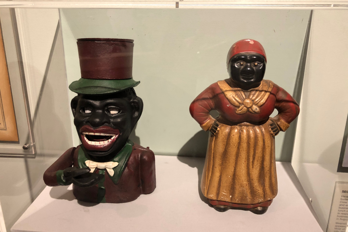 Blackface figurines at the DuSable Museum of African American History | San Antonio Charter Moms