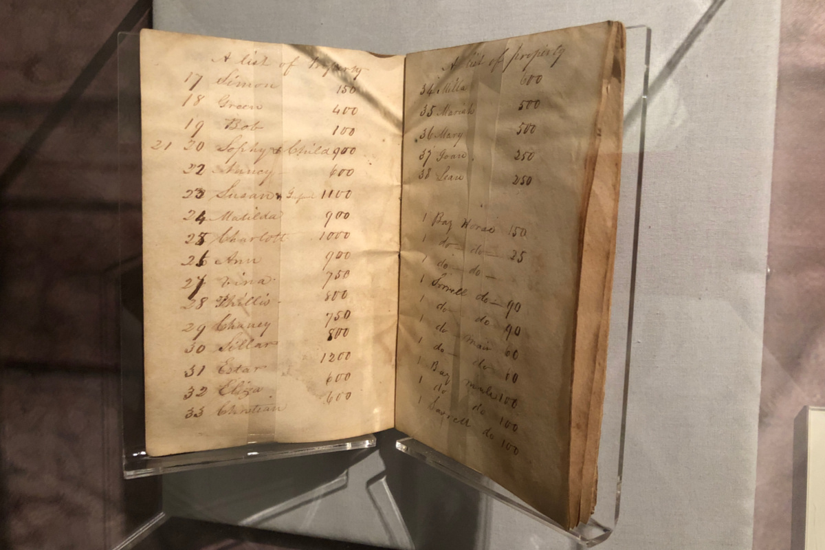 Receipts for sale of slaves at the DuSable Museum of African American History | San Antonio Charter Moms