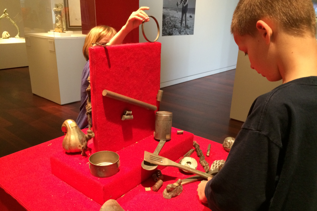 San Antonio Art Museum Reciprocal Membership Benefits - assemblage in the galleries at the McNay Art Museum | San Antonio Charter Moms
