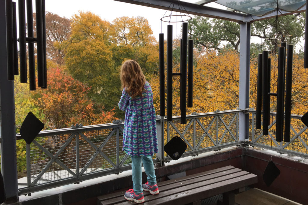 San Antonio Children's Museum and Science Center Reciprocal Membership Benefits - wind chimes at Witte Museum treehouse | San Antonio Charter Moms