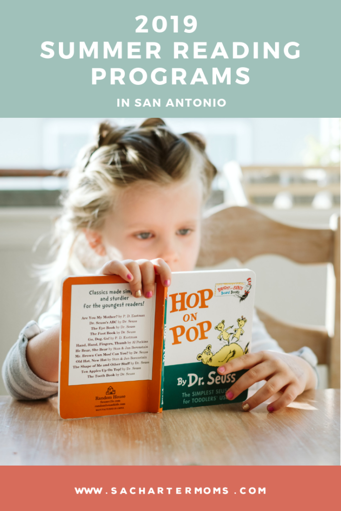 San Antonio summer reading programs 2019 - girl reading Dr. Seuss book
