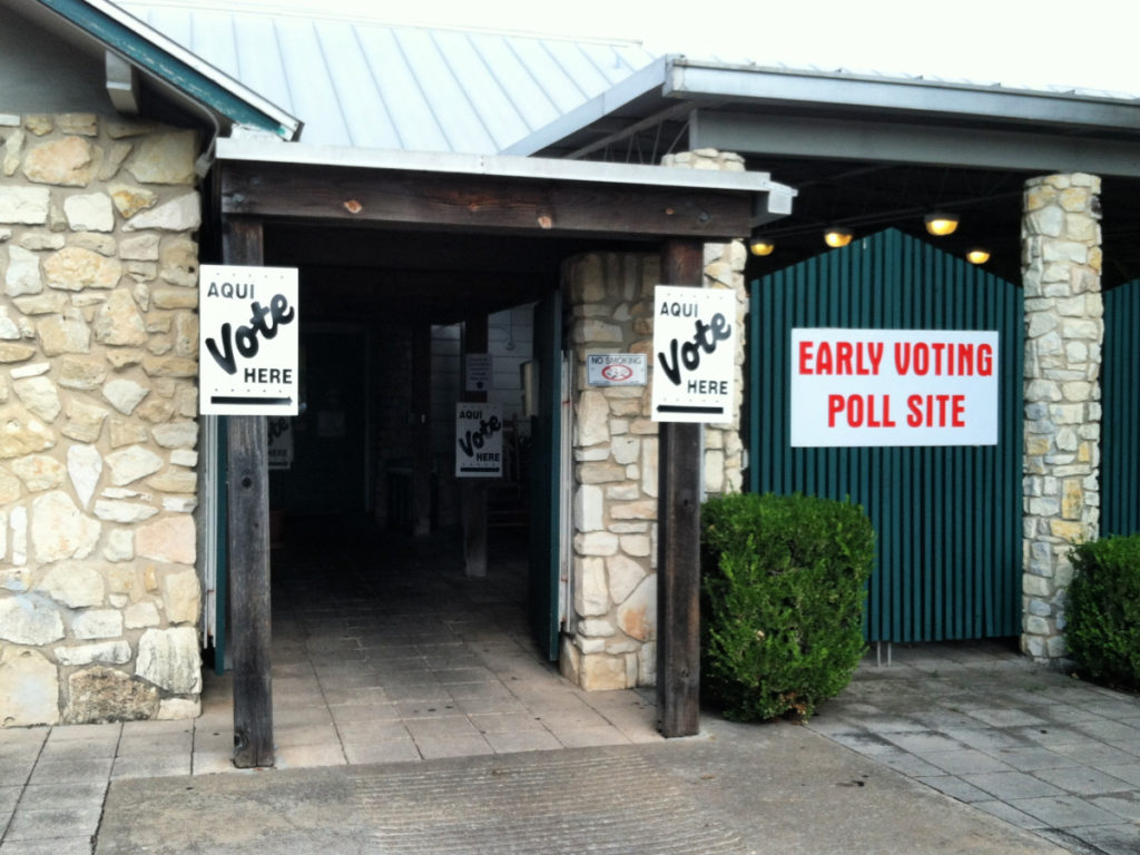 early voting site in San Antonio, Texas