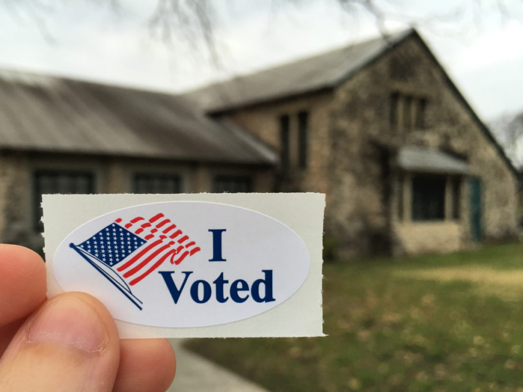 I Voted sticker in San Antonio, Texas