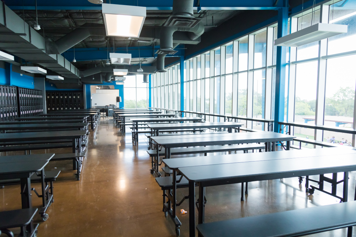 empty classroom at BASIS charter school