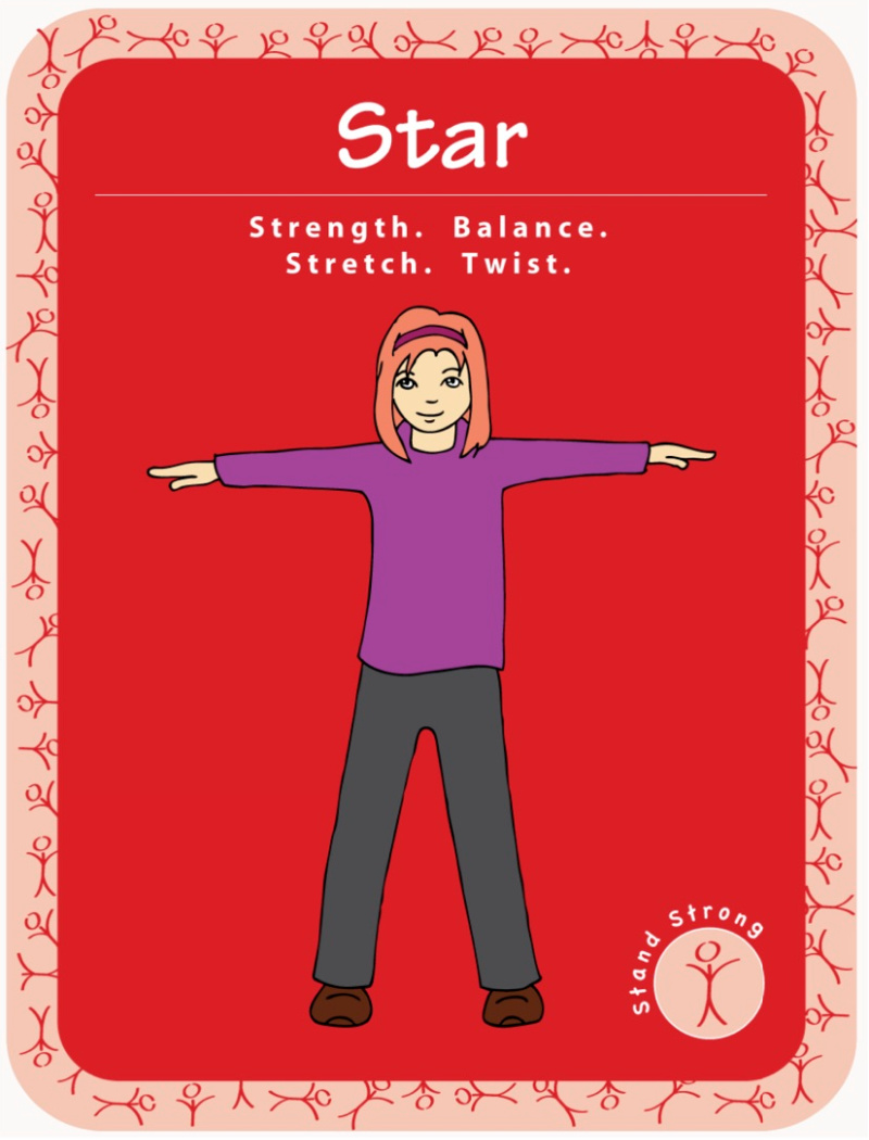 Yoga For Classrooms Activity Card - Star