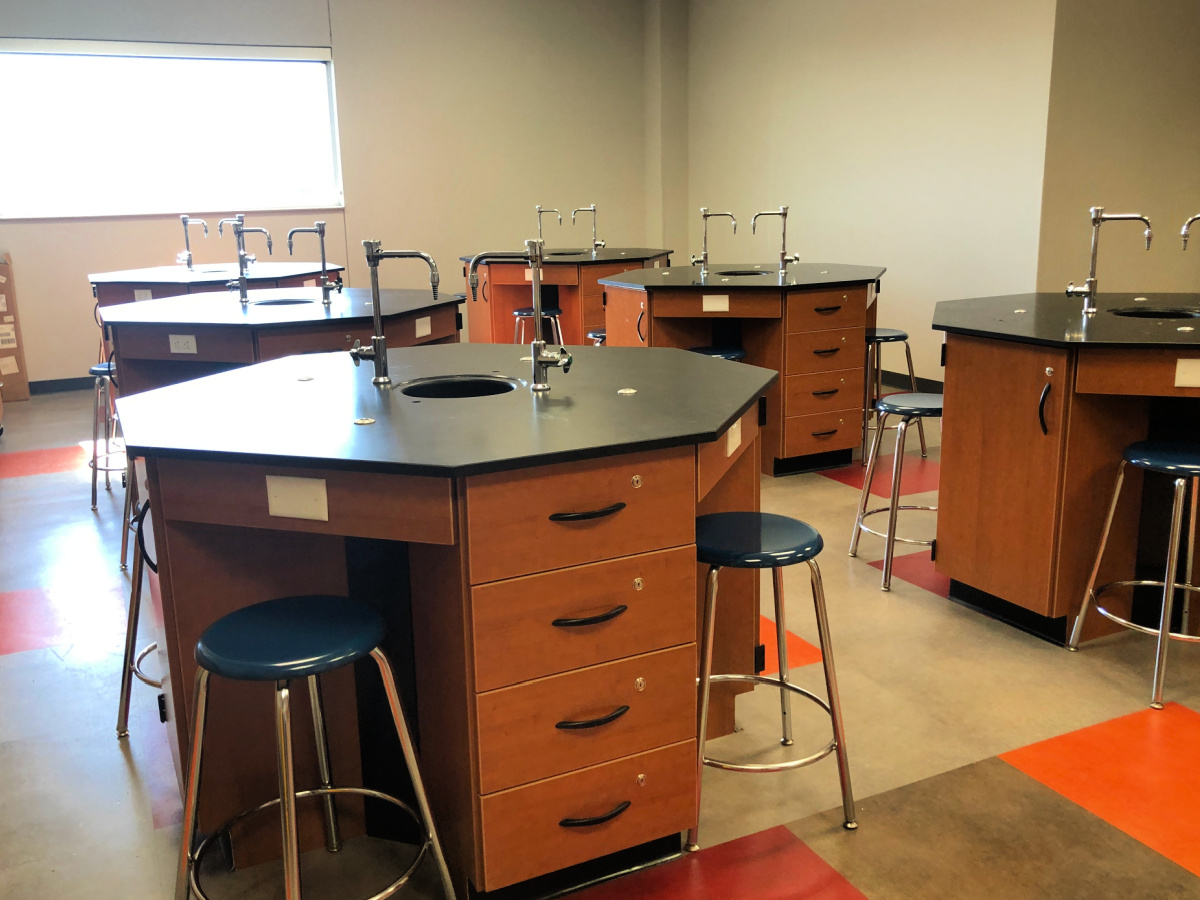 science lab at Founders Classical Academy of Schertz