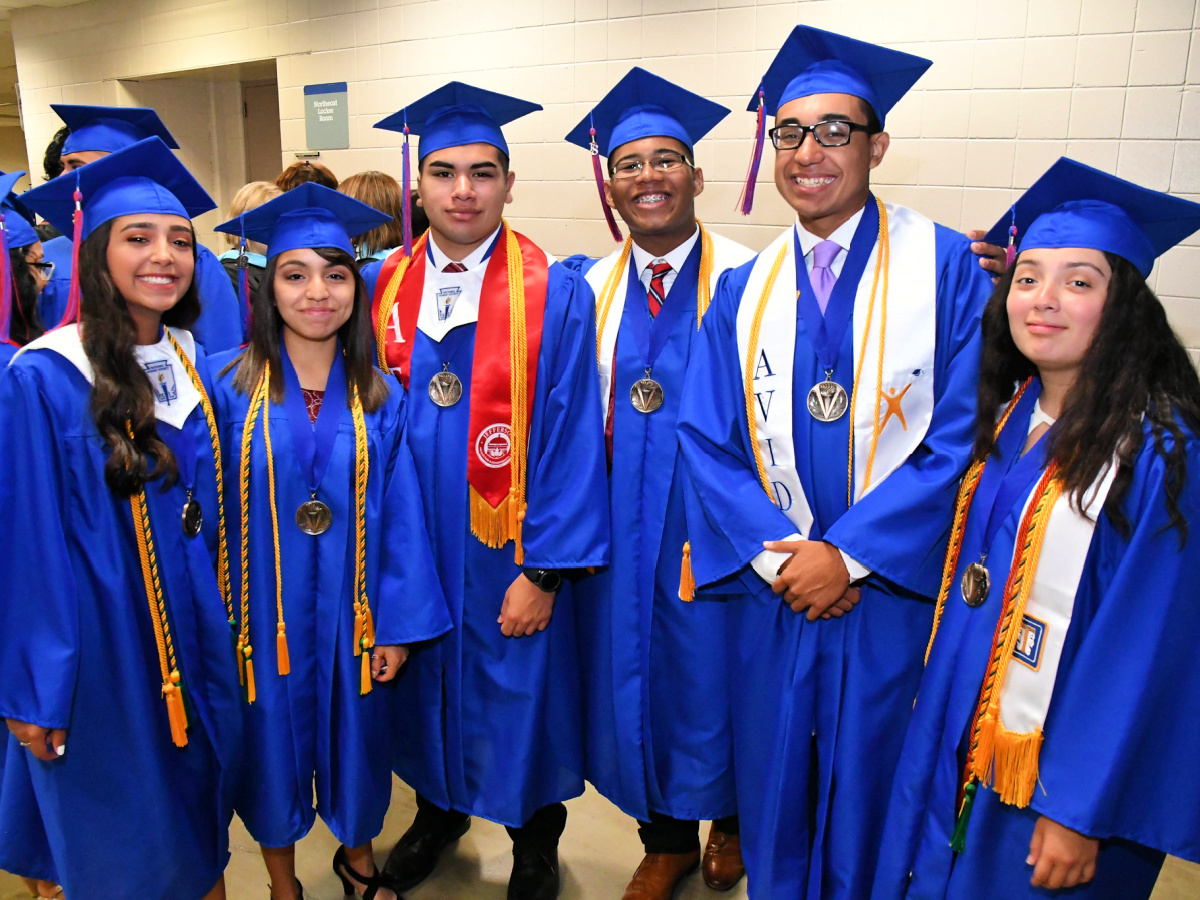 graduates at Jefferson High School in San Antonio ISD SAISD