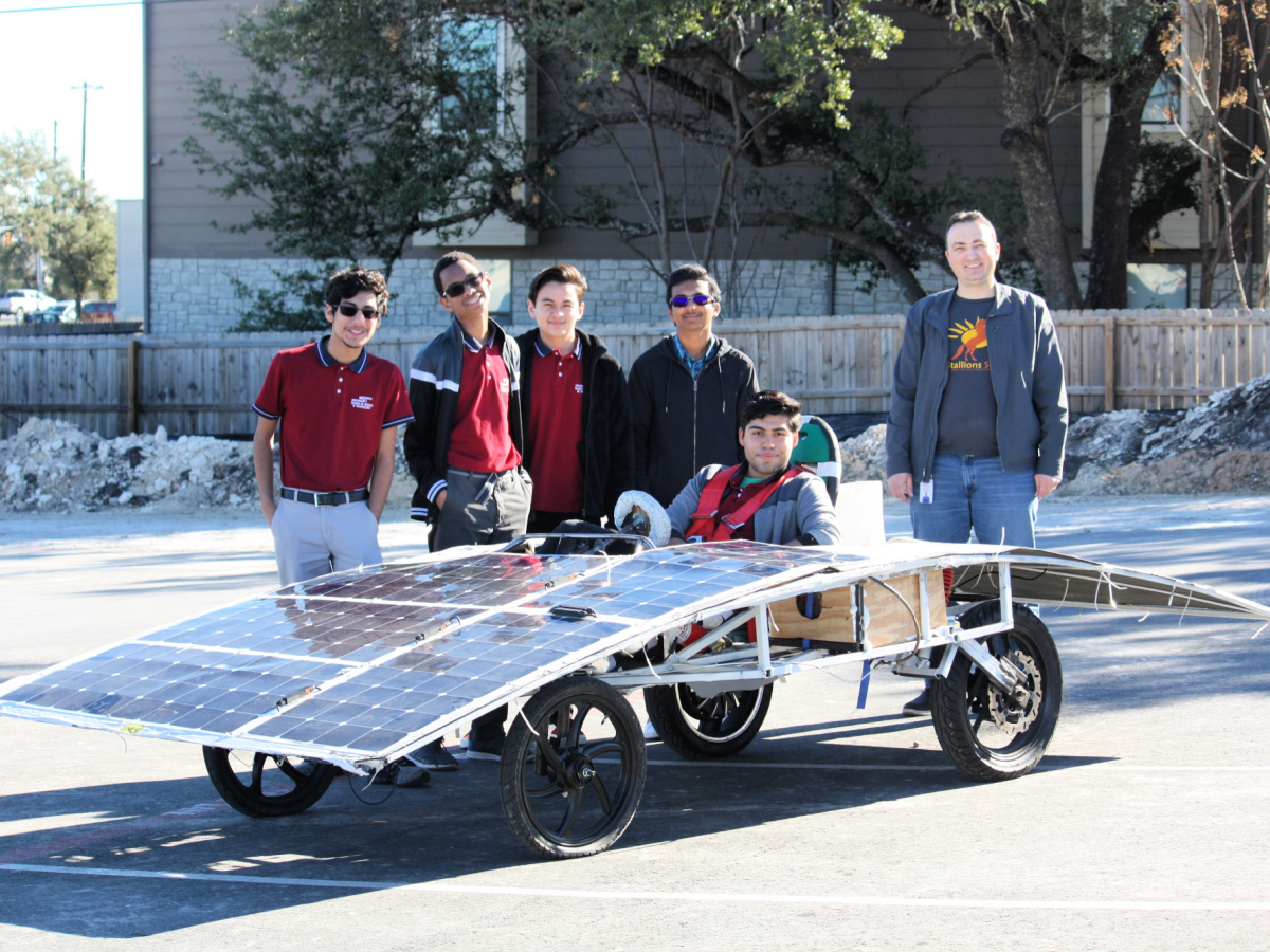 SST School of Science and Technology Solar Car team and advisor