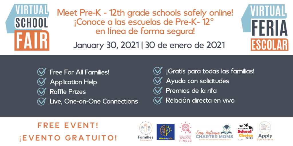 San Antonio Virtual School Fair on January 30, 2021
