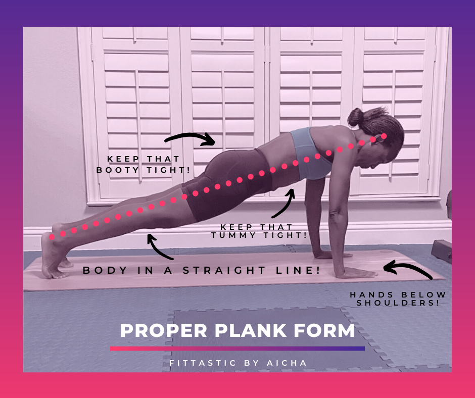 spell your name at home fitness activity plank challenge Aicha Mosha