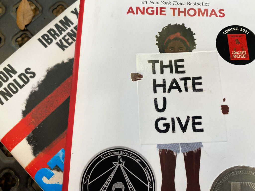 Angie Thomas, Ibram X. Kendi book covers