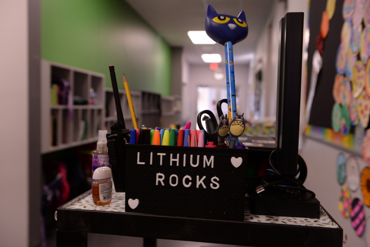 Lithium Rocks teacher cart BASIS San Antonio Northeast Campus