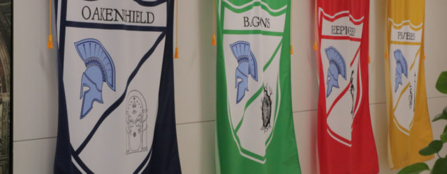 Great Hearts Western Hills house system flags